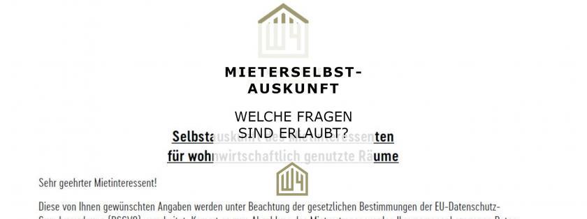Mieterselbstauskunft
